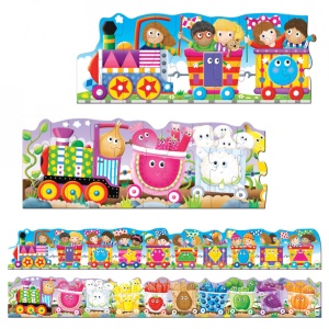 Set 2 Puzzle-Uri Trenul Urias Cu Culori Si Forme - Img 6