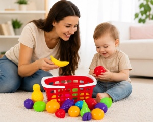 Set Cos Cu Maner Fructe Si Bile - Img 4