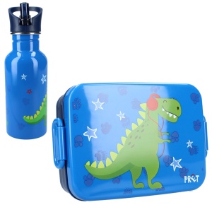 Set cutie alimente 16x13x5 cm si bidon inox 500 ml PrÃªt blue - Img 3