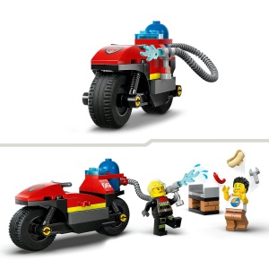 Set LEGO City - Motocicleta de pompieri (60410) - Img 7