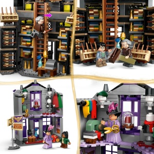 Set LEGO Harry Potter - Ollivander si magazinul de haine al lui Madam Malkin (76439) - Img 7