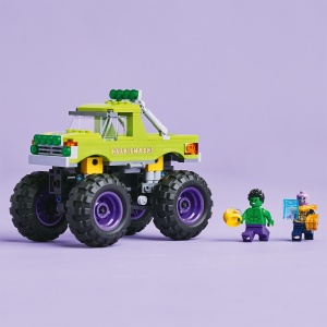 Set LEGO Marvel Super Heroes - Hulk în vehicul de teren contra lui Thanos (76312) - Img 2