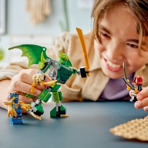 Set LEGO Ninjago - Pachet de luptă cu robotul dragon al lui Lloyd (71862) - Img 4
