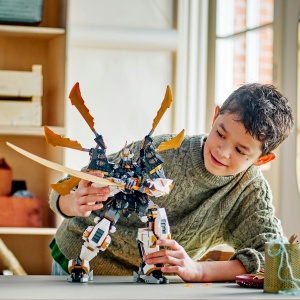 Set LEGO Ninjago - Robotul-dragon de titan al lui Cole (71821) - Img 8
