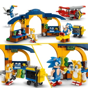 Set LEGO Sonic the Hedgehog - Atelierul lui Tails si avion Tornado (76991) - Img 7