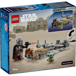 Set LEGO Star Wars - Motocicleta rapidă a lui Mandalorian și Grogu (75436) - Img 3