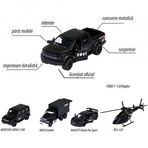 Set Majorette SWAT cu 5 vehicule - Img 3
