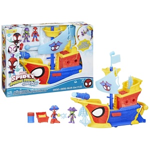 Spidey Si Prietenii Lui Uimitori Marvel Water Webs Nava Piratilor Cu Bule - Img 6