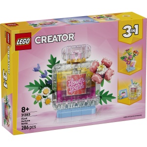 Sticlă de parfum cu flori decorativă - Img 2