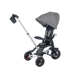Tricicleta ultrapliabila Qplay Nova Rubber gri - Img 3
