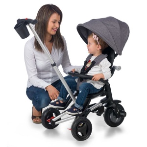 Tricicleta ultrapliabila Qplay Nova Rubber negru - Img 8