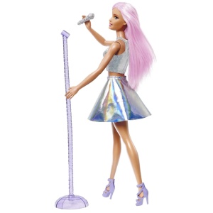 Barbie Papusa Barbie You Can Be Set Barbie Star Pop Si Microfon - Img 2