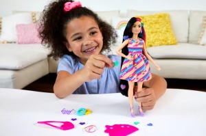 Barbie Totally Hair Papusa Barbie Bruneta - Img 3