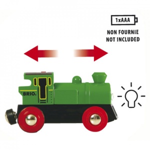 Brio - Locomotiva Mica Verde Cu Baterii - Img 6