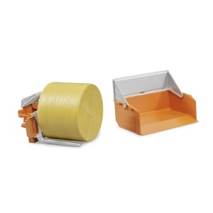 Bruder - Accesorii pentru tractor Lada de incarcare furci si un balot rotund - Img 4