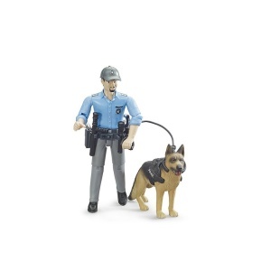Bruder - Figurina Politist Cu Caine - Img 3