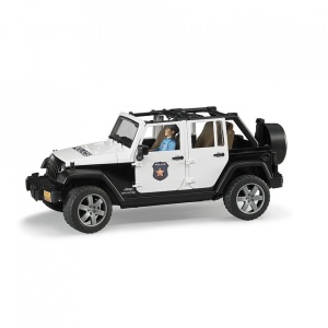 Bruder - Jeep Wrangler Unlimited Rubicon De Politie Cu Sirena Si Figurina - Img 3