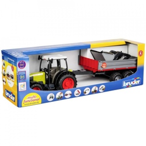 Bruder - Tractor Claas Nectis 267 F Cu Remorca Basculabila - Img 2