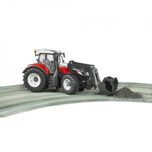 Bruder - Tractor Steyr 6300 Terrus Cvt Cu Incarcator Frontal - Img 4