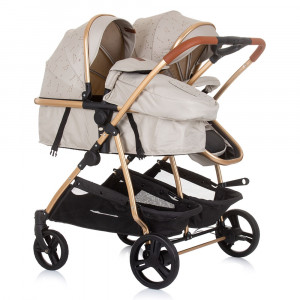 Carucior gemeni Chipolino Duo Smart 3 in 1 sand - Img 3