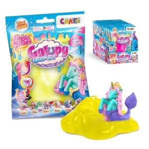 Craze - Slime magic diverse culori in punguta 75ml cu surpriza figurina sirena