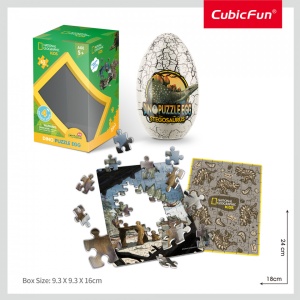 Cubic Fun - Puzzle In Cutie Stegosaurus 63 Piese - Img 3