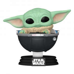 Figurina Funko POP! Star Wars: The Mandalorian - The Child in landou, 9 cm - Img 1