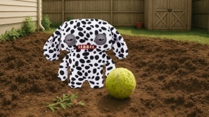 Fuggler - Jucarie de plus, 23 cm - Ciudateii animale uratele, Annoyed Alien - Dalmatian - Img 3
