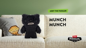 Fuggler - Jucarie de plus, 23 cm - Ciudateii cu fata de part, Munch Munch – Black long - Img 2