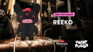 Fuggler - Jucarie de plus, 23 cm - Ciudateii cu par, Reeko - Mohawk - Black - Img 2