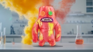 Fuggler - Jucarie de plus, 23 cm - Ciudateii din laborator,SASQUOOSH - Img 2