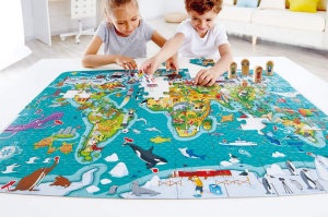 Hape Puzzle 2-In-1 Turul Lumii - Img 3
