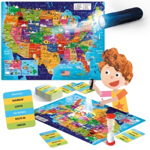 Headu - Joc STEM explorati Statele Unite ale Americii cu lanterna inclusa 5-10 ani - Img 2