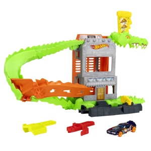 Hot Wheels City Pista Inamicilor Atacul Croc Pizza - Img 6