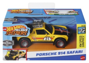 Hot Wheels Masinuta Metalica Cu Sistem Pull Back Porsche 914 Safari Scara 1:43