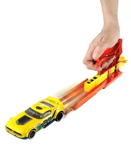 Hot Wheels Set Lansator Portabil Rosu Si Masinuta - Img 3