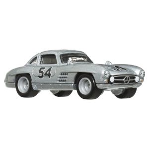 Hot Wheels Transportator Mercedes-Benz 55 Blaues Wunder Cu Masinuta Mercedes-Benz 300 Sl Scara 1:64 - Img 5
