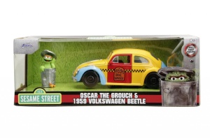 Jada Masinuta Metalica Sesame Street 1959 Vw Beetle 1:24 - Img 3