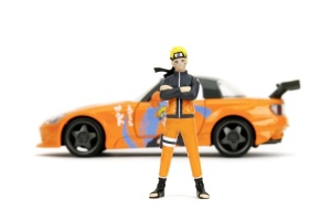 Jada Naruto Shippuden Set Figurina Naruto Si Masinuta Metalica Honda 2001 S2000 Scara 1:24 - Img 4
