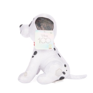 Jucarie de plus cu sclipici si sunete, Lucky, Colectia Disney 100, 28 cm - Img 2