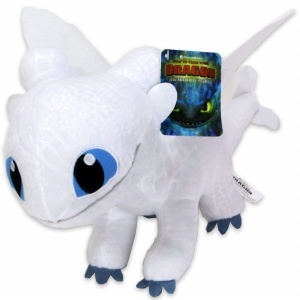 Jucarie din plus Light Fury, Dragons, 40 cm - Img 3