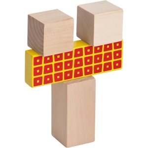 Jucarie Eichhorn Cuburi in galetusa Wooden Blocks 50 piese - Img 3