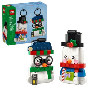 LEGO Seturi emblematice - Ornamente în formă de om de zăpadă (40812)
