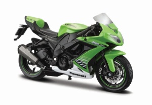 Maisto Motocicleta Metalica Cu Stand Editie Spieciala Kawasaki Ninja Zx 10R Scara 1 La 18