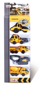Maisto Set 5 Utilaje De Constructii Volvo - Img 1