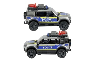Majorette Masina Metalica De Politie Land Rover Defender Scara 1 La 43 - Img 3