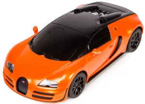 Masina Cu Telecomanda Bugatti Grand Sport Vitesse Portocalie Cu Scara 1 La 18 - Img 4