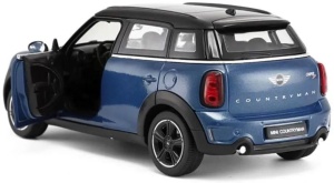 Masinuta Metalica Minicooper Albastru Scara 1 La 24 - Img 3