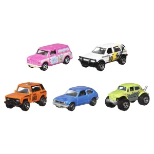 Matchbox Set 5 Masinute Metalice Mbx Retro Scara 1:64 - Img 2