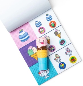 Melissa And Doug Sticker Wow Set De Joaca Autocolante Si Stampila Inghetata - Img 5